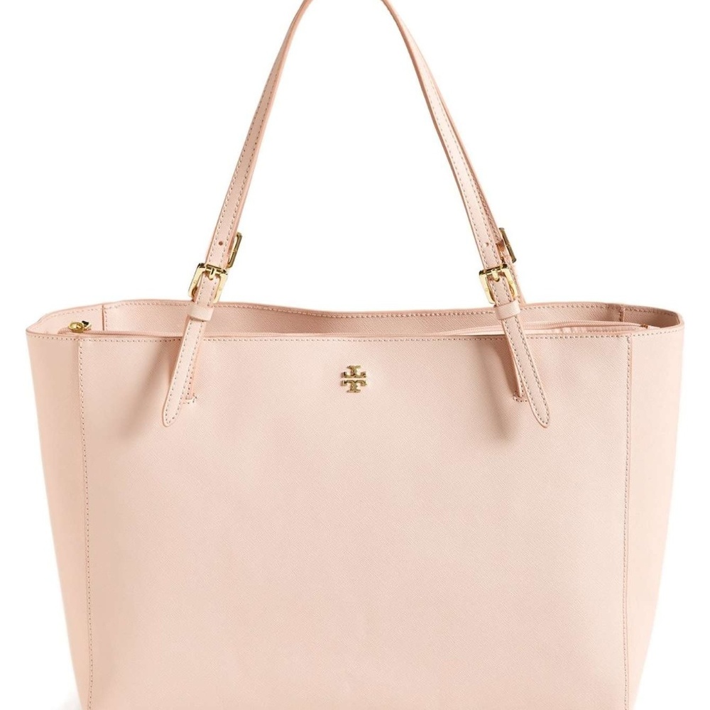 Tory Burch York Buckle Tote in Light Oak